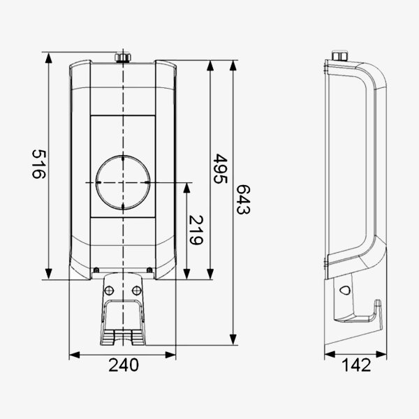 KEBA 128827 KeContact P30 X-Serie RFID WLAN MID T2-Buchse